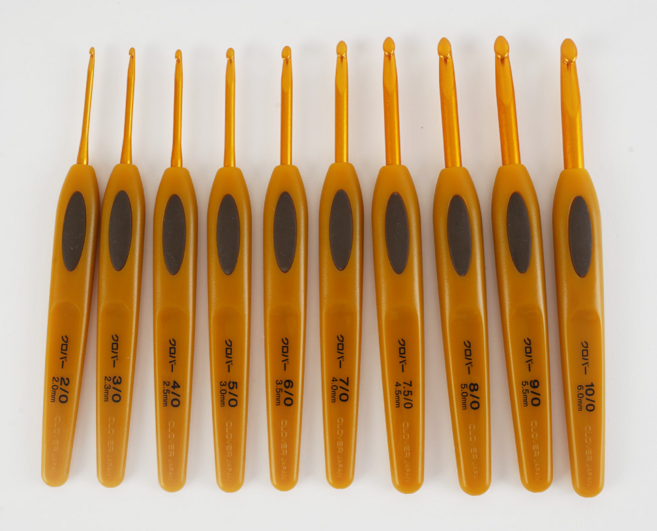 [크로바] 펜 E 모사용 코바늘 2/0호 ~10/0호, 1개