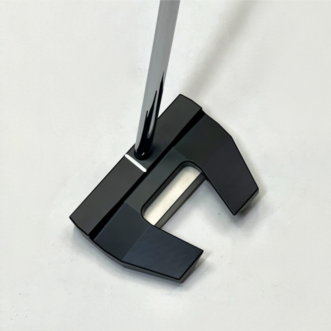 위씨 WE.C 좌타 왼손퍼터 라스트위너 말렛 퍼터 LW-M03L (센터넥), 실버, 33, 이오믹 블루 (얇은그립)