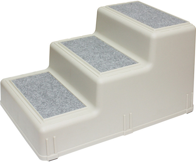 PET TIME 펫타임 애견 3단 4단 계단 펫스텝 강아지 개, 3단 계단 그레이