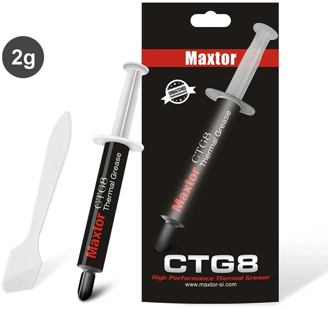 미니호환 열 페이스트 G 컴퓨터 라디에이터 프로세서 실리콘 그리스 28WMK MAXTOR CTG8 세트, 02 2g