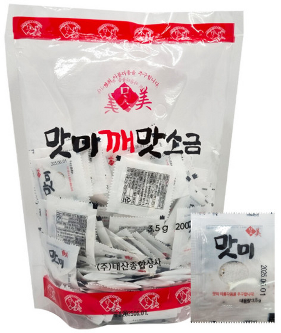 태산 맛미 용 깨맛소금 ( ), 3.5g, 10개