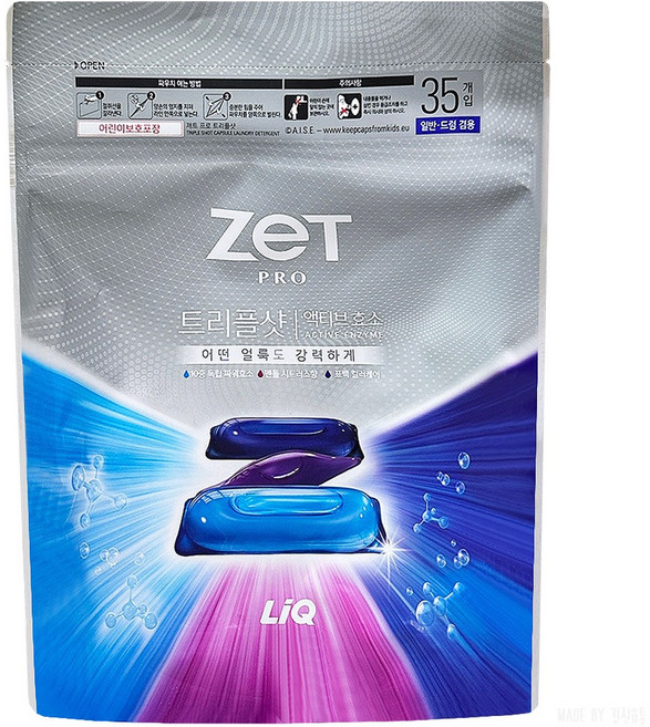 리큐제트 프로 트리플샷 리프레시 캡슐세제, 35개입, 1개