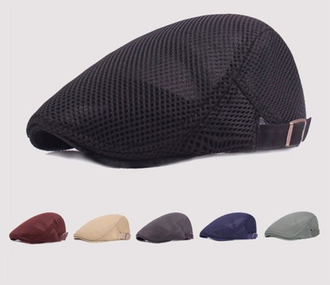 모자 여름 통기성 베레모 메쉬 남성모자 화가 중년남 남성모자 할아버지모자