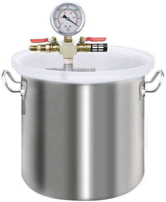 진공 탈포기 소형 제거 기포 레진 제거기 실리콘 탱크, 소포제통 부속품