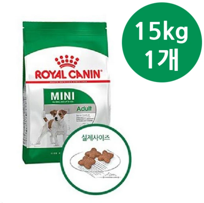 로얄캐닌 대용량 미니어덜트15kg 로얄캐닌미니어덜트15kg, 15kg, 1개 - 쿠팡