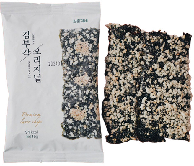 김총각네 남원 수제 김부각 15g, 120개