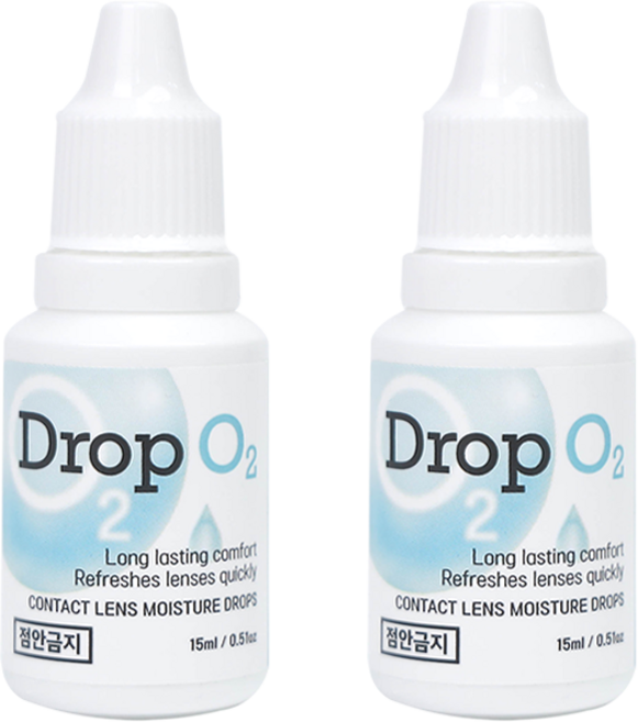 드롭오투 히알루론산 함유 렌즈습윤제, 2개, 15ml