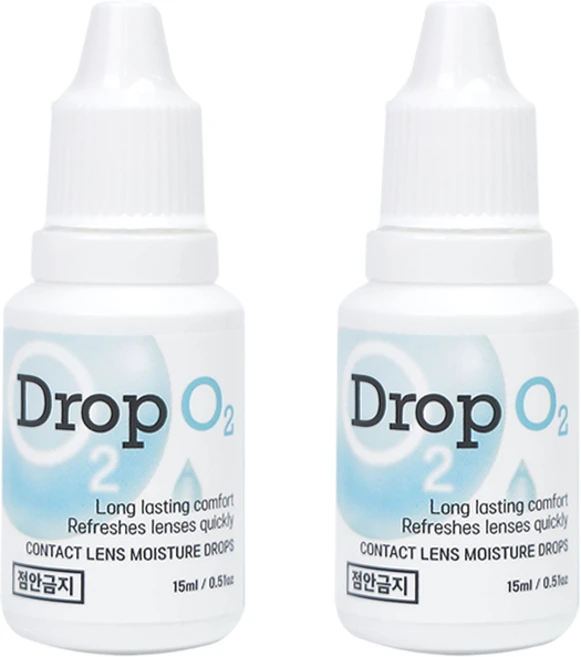 드롭오투 히알루론산 함유 렌즈습윤제, 2개, 15ml - 쿠팡