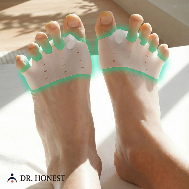 정직한닥터 약국입점 엄지발가락 분리 고정 발가락링 좌우세트, 1세트