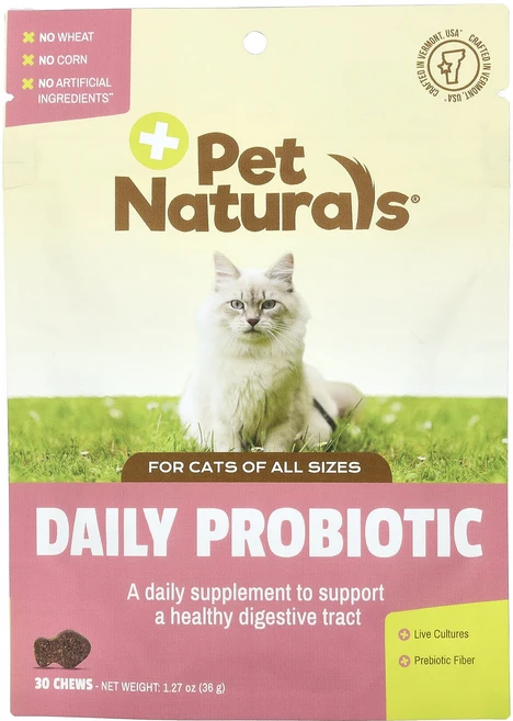 효과가좋습니다 Pet Naturals 데일리 프로바이오틱 반려묘용 모든 크기 츄어블 30개 36g(1.27oz) 고급영양제, 1개 - 쿠팡