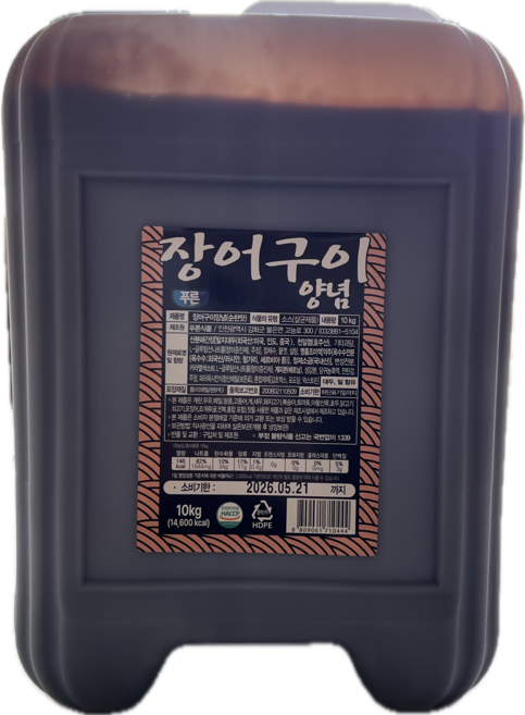푸른식품 장어구이 양념 순한맛, 10kg, 1개