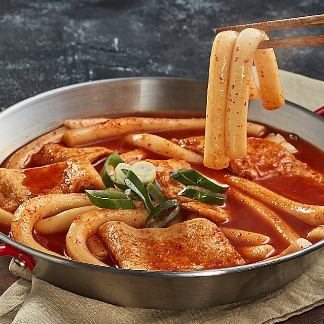 은영이떡볶이 새벽에 뽑은 냉장 생밀떡 2인분 어묵 포함 (5가지 맵기중 선택), 매운맛, 1개, 460g