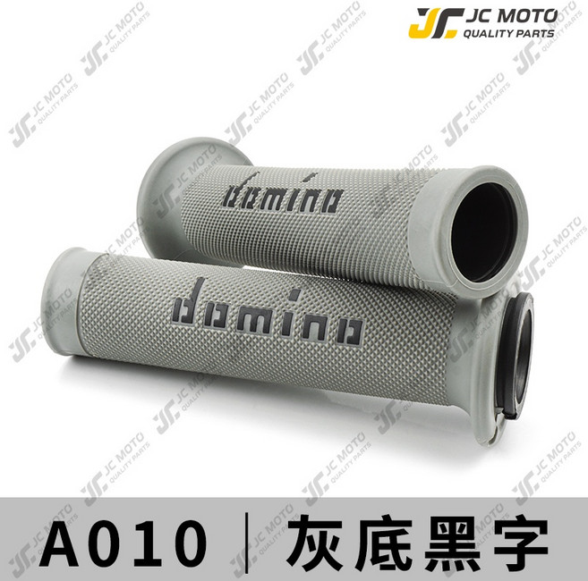 JC-MOTO A010 domino 機車握把 勁戰 FORCE 手把套, 1個, A010灰底／黑字, 灰底／黑字