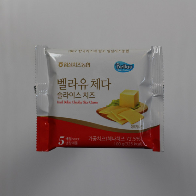 임실치즈농협 체다 슬라이스 치즈20gX5매, 20g, 1개