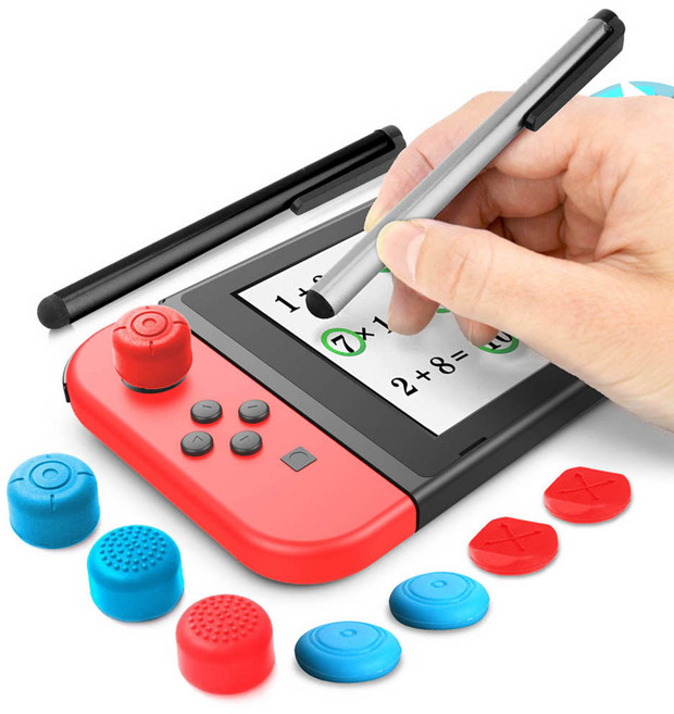 아이페가코리아 ipega PG-SW030 닌텐도 스위치 스타일러스 터치펜 키트, 1개, PG-SW030 스타일러스 터치펜 키트