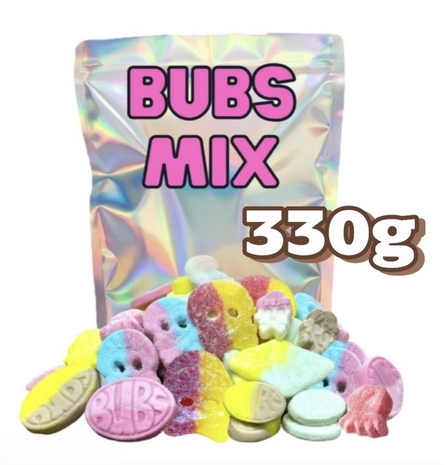 Bubs 스웨덴 스웨디시 캔디 젤리 믹스 1kg, 1개, 330g