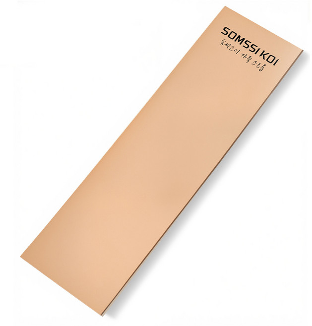 솜씨코이 천연 가죽 스트롭 연마용 칼갈이 숫돌 패드, 1개, 갈색