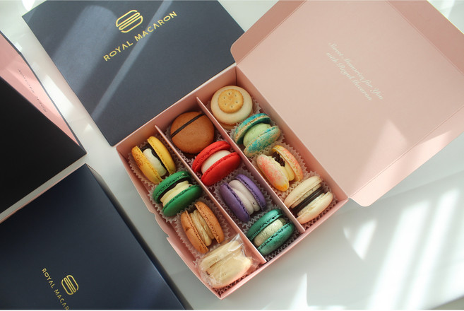로얄마카롱 찹쌀꼬끄 마카롱 선물세트 랜덤12구, 1개