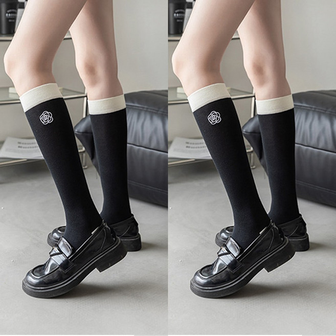 APNCC 여성 골프 니삭스 양말 2켤레 세트