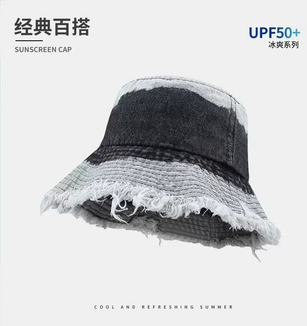 復古牛仔漁夫帽 UPF50+ 冰爽系列