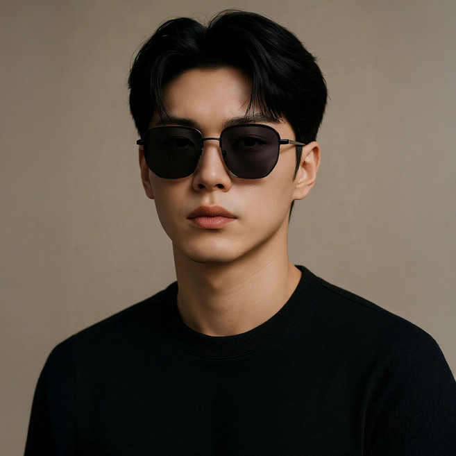 바닐라마카롱 오버사이즈 메탈 선글라스 케이스 포함 여성 남성 자외선 차단 가벼운 패션 슬림핏 썬글라스 남녀공용 여름 바다 해변 휴양지 스포츠