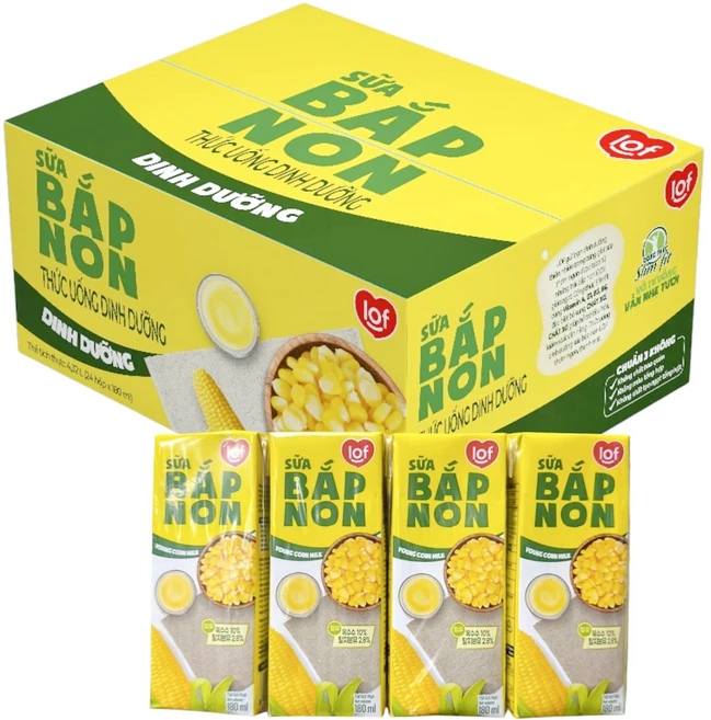 LOF 영옥수수 밀크| sua bap non lof |LOF 베트남 옥수수 우유, 180ml, 24개 - 쿠팡