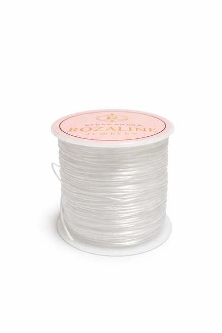 로잘린쥬얼리 비즈공예 DIY 고탄력 나일론비즈실 0.6mm(일본직수입) 총길이 50M, 화이트, 1개