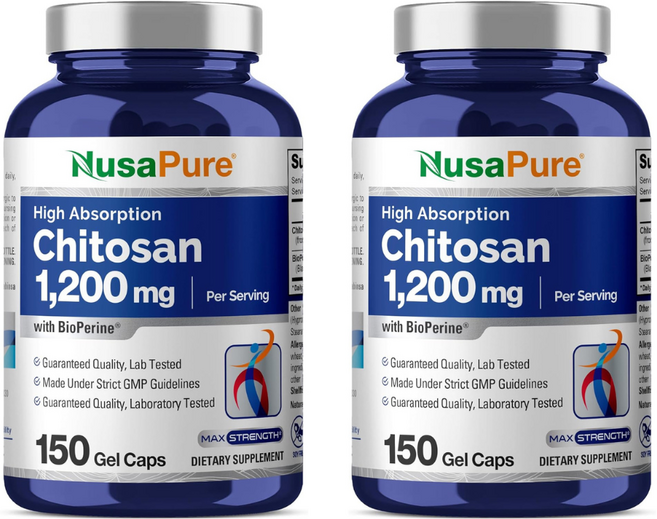 누사퓨어 키토산 1200mg 150캡슐 x 2개, 150정