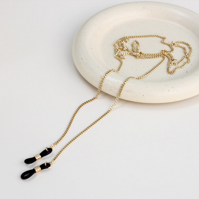 14K 도금 써지컬 체인 안경줄 겸 마스크 스트랩 목걸이