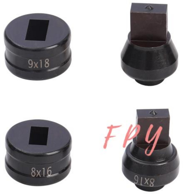 CH-60 유압식 펀칭 기계용 직사각형 구멍 펀치 다이 CH-60 펀처 직사각형 금형 1 개, 1개, 8) 10x20mm