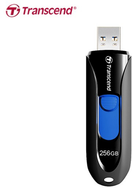 Transcend 創見 JetFlash 790 USB 3.1 伸縮式隨身碟, 黑色,64GB, 1個, 64GB