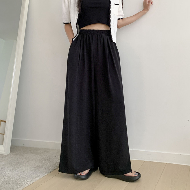 [MADE숏 롱] 키르티 2단기장 소프트 핀턱 롱 와이드 슬랙스 (2color)