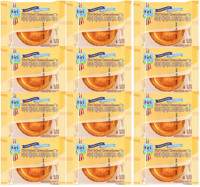 끼리 크림치즈 타르트 베이크 12개, 40g
