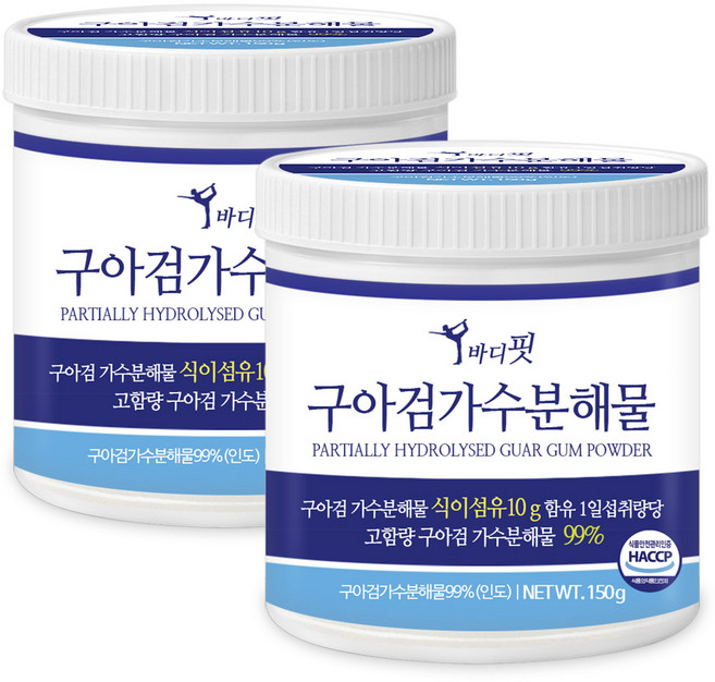 푸른들판 구아검 가수분해물 프리바이오틱스 분말 HACCP, 150g, 2개