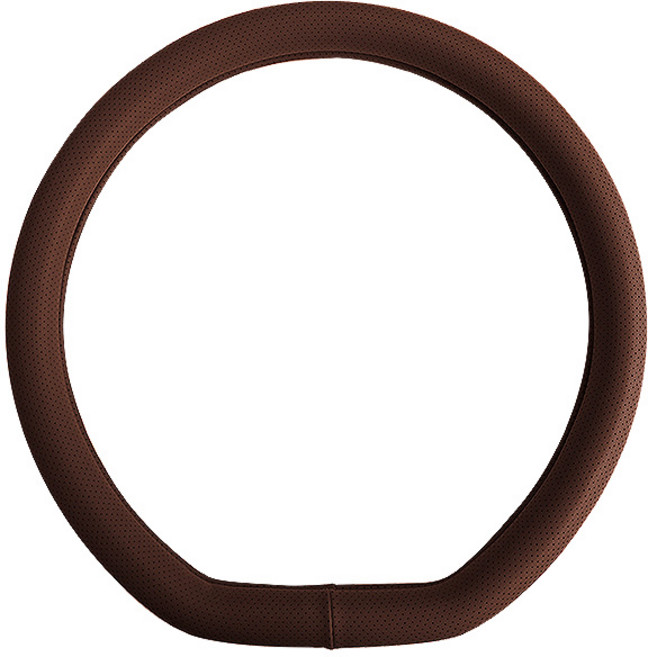 카프트 D컷 자동차 핸들커버 가죽, 브라운, 일반형