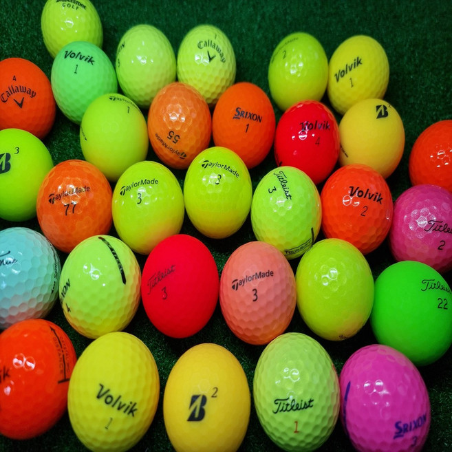 초보자 100돌이를 위한 연습용로스트볼, 7유명 브랜드 컬러 A~A+, 50개입, 1개