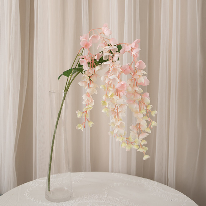 [2+1] 등꽃 조화 초롱 가지 93cm 2컬러 인테리어 장식 소품 촬영 꾸미기, 크림, 1개