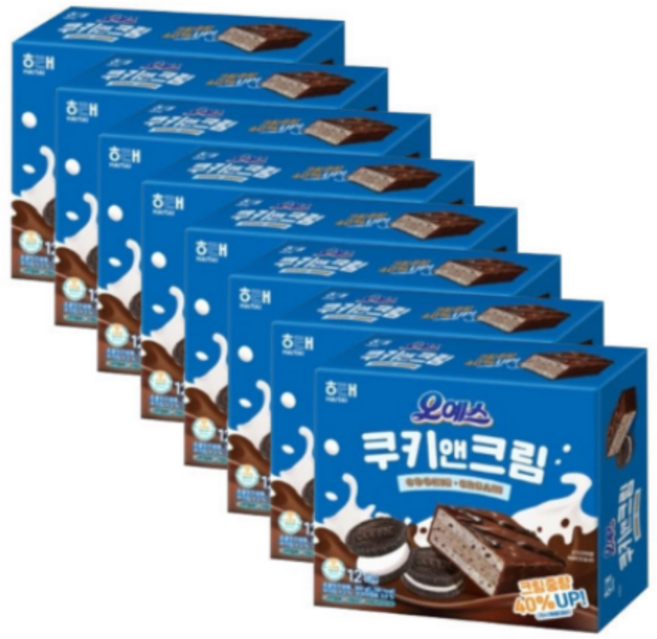 오예스 쿠키앤크림, 360g, 8개