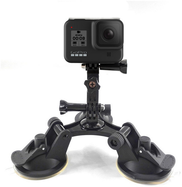 GOPRO HERO 9 호환 액션캠 자동차 유리 3 석션컵 흡착 마운트