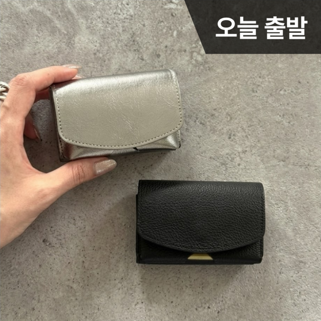 미니 천연 소가죽 지갑 일본여행