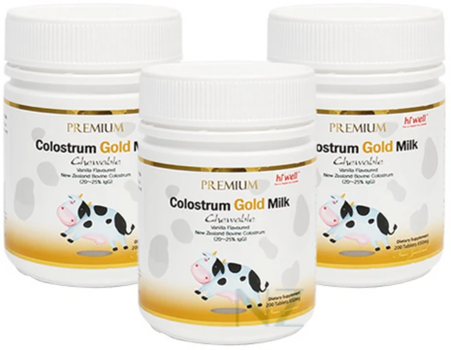 하이웰 뉴질랜드 프리미엄 초유 골드 우유 200정제, 200정, 3개 - 쿠팡