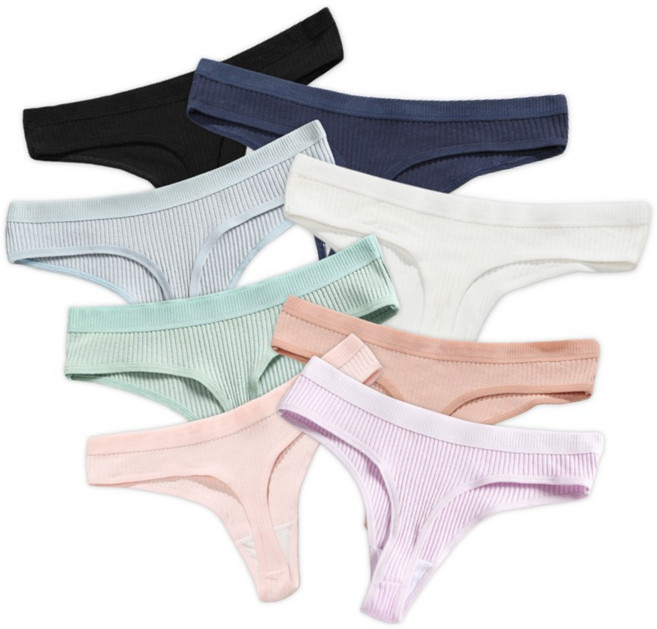 심플 여성 편한 면 티팬티 8p set