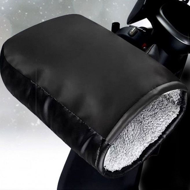 겨울 오토바이 방한장갑 커버 핸들 글러브워머, 블루오리