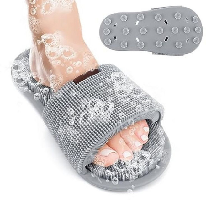 하루미 각질 제거 슬리퍼 풋 브러쉬, 354g, 1개, 1개입