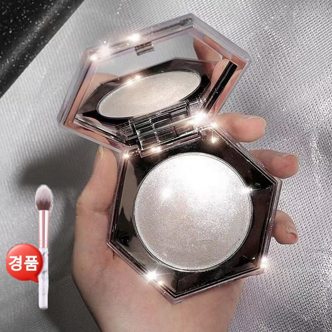 하이라이터크림 펄 하이라이터크림 펄하이라이트 스틱 하이라이터, 1개, 하이라이터 파우더+브러쉬