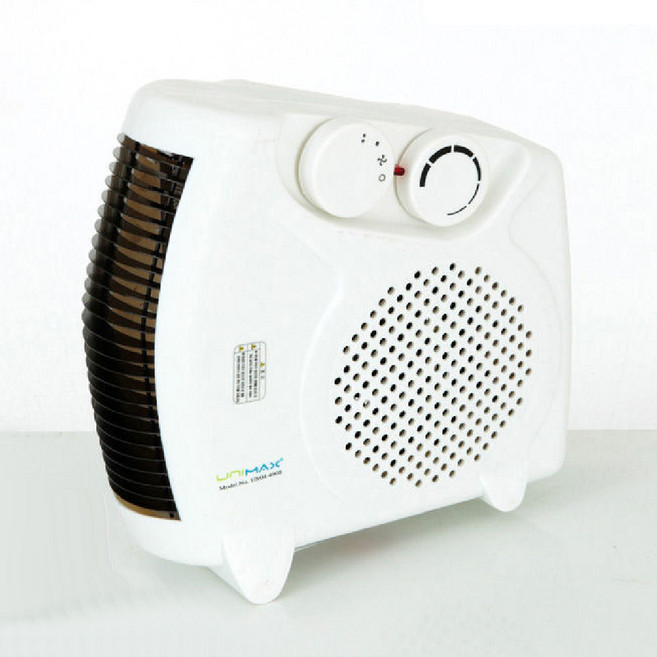 유니맥스 미니온풍기 YH-09W 미니히터 탁상용 온풍기, 화이트
