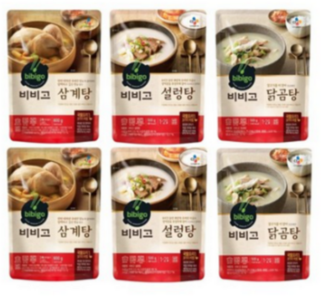 비비고 몸보양 탕 3종, 3세트, 500g
