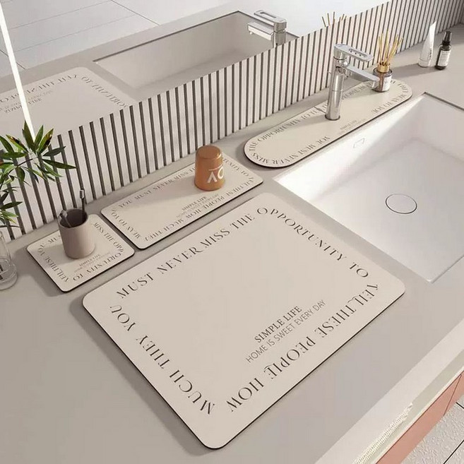 싱크대 상판 매트 주방 2개입 대형 부엌 깔판