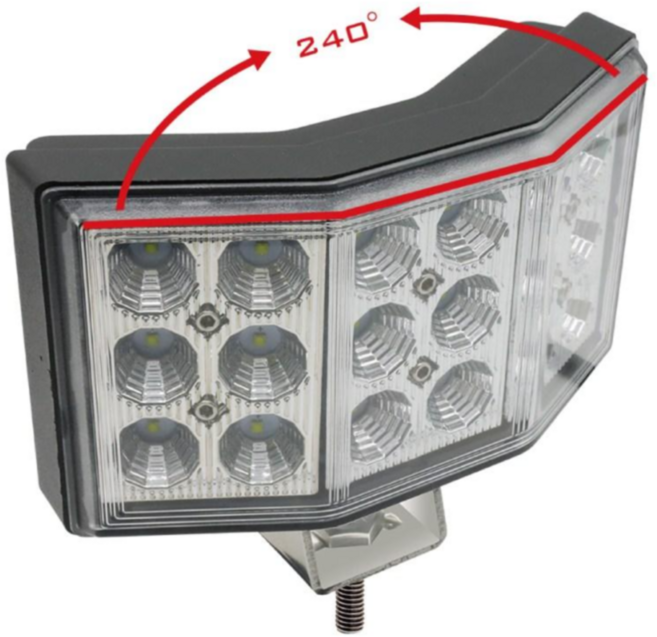 WL-54 LED 써치라이트 54W 작업등 DC 12V 24V 차량용 선박용 써치라이트 자동차 보조등 4000루멘 야간 작업등 전조등, WL-54 써치 단품, 1개