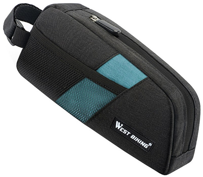 시그니처베이지 로드 자전거 탑튜브 프레임 가방 YPZ429, 1개, 블루블랙